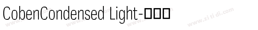 CobenCondensed Light字体转换